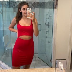 RED bodycon dress NEVER WORN